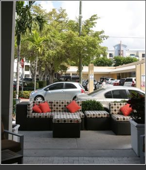 Soleo luxury furniture in its outdoor environment