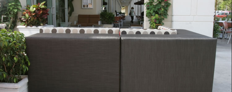 Substantial furniture for modern outdoor spaces